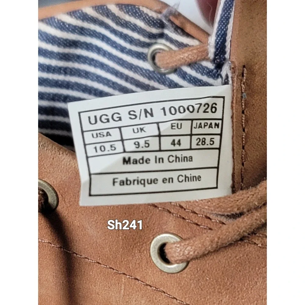 Ugg Minimalist Mens Chukka Boots Shoes Boho Tan Leather Outdoor Size 10.5 Earthy